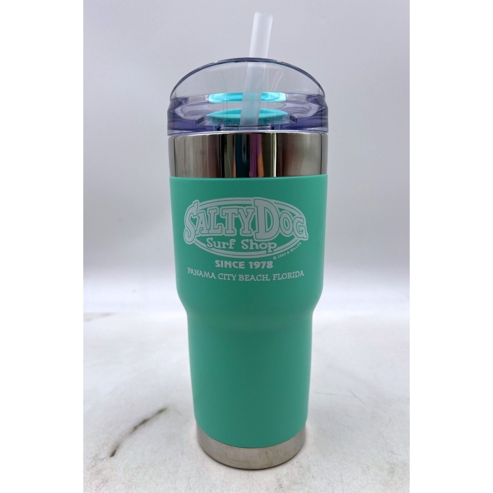 Salty Dog Surf Shop Tumbler Panama City Beach Florida Travel Mug Cup